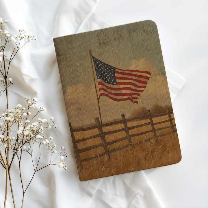 Flags On Fenceline Journal