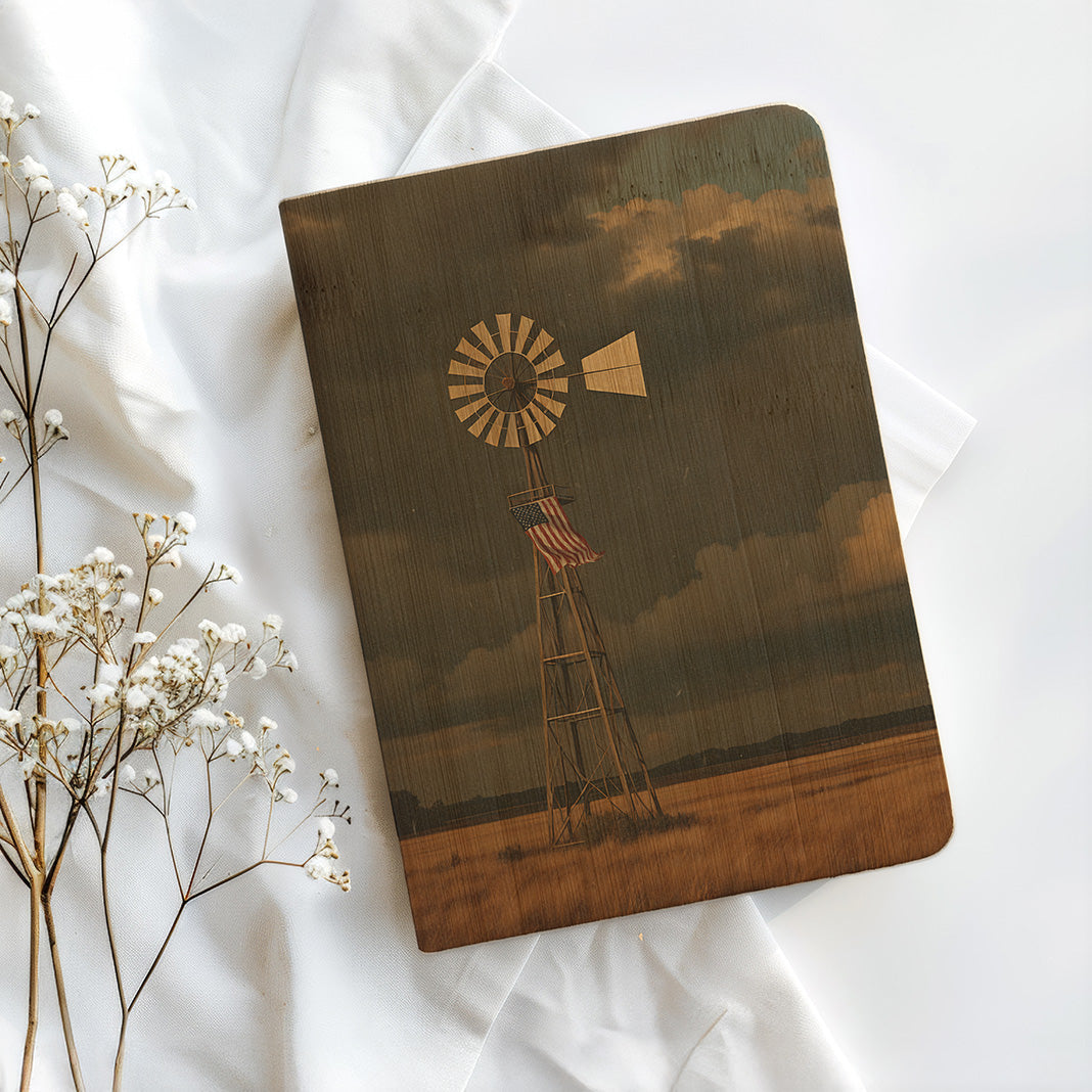 Incoming Prairie Storm Flag Windmill Journal