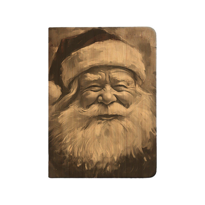 Santa Claus Black And White Portrait Journal