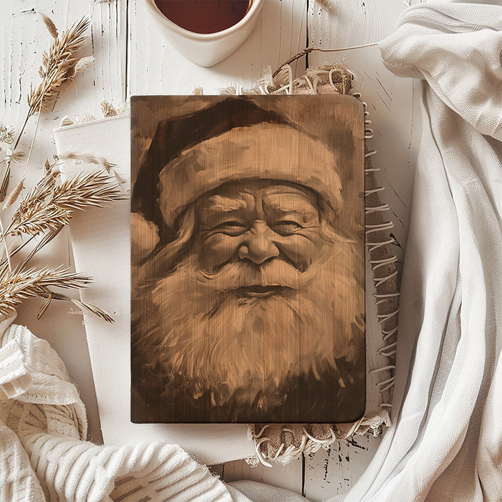 Santa Claus Black And White Portrait Journal