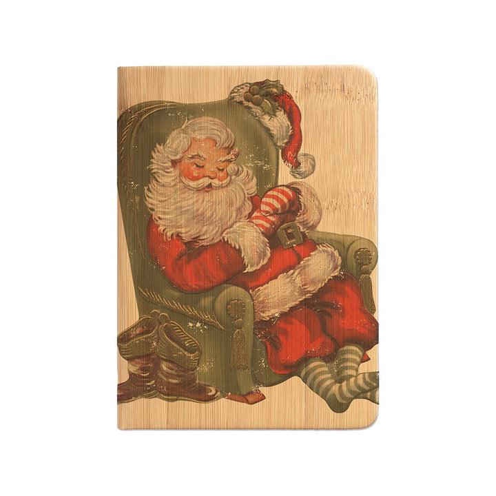 Sleeping Santa Green Chair Journal