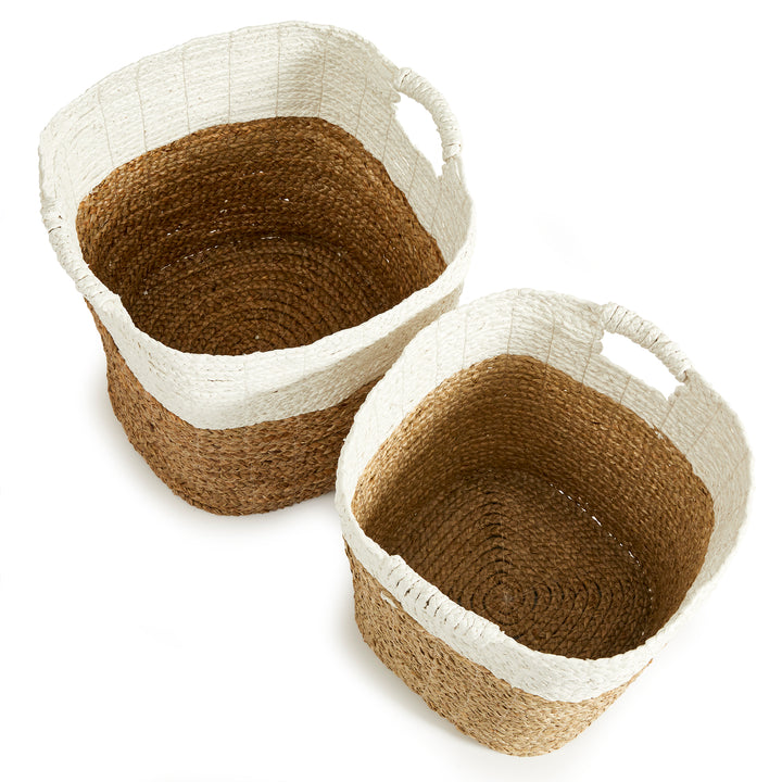 Madura Rectangular Baskets, Set Of 2