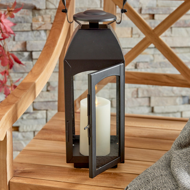 Antoinne Outdoor Lantern Small, Black