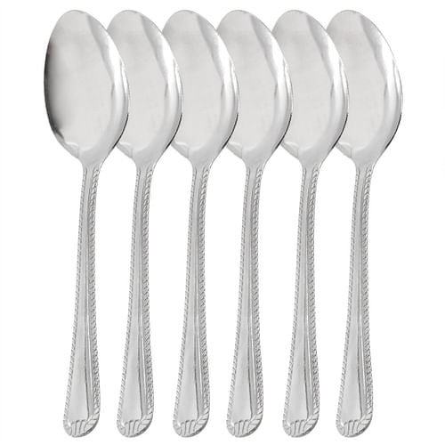 Gibson Home Tustin 6 Piece Stainless Steel Dinner Spoon Flatware Set