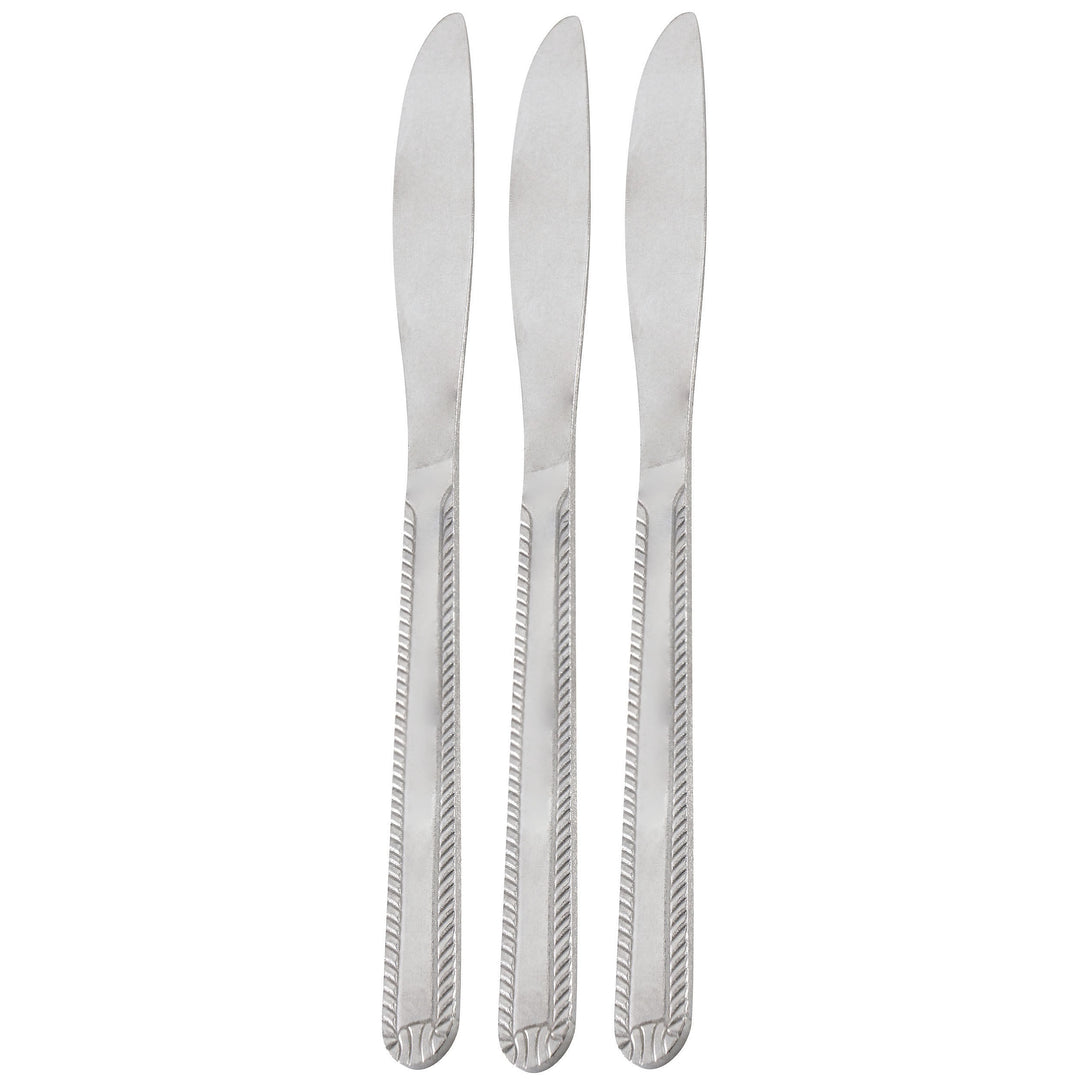 Gibson Home Tustin 3 Piece Stainless Steel Dinner Knife Flatware Set