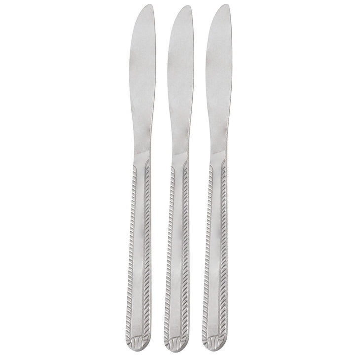 Gibson Home Tustin 3 Piece Stainless Steel Dinner Knife Flatware Set