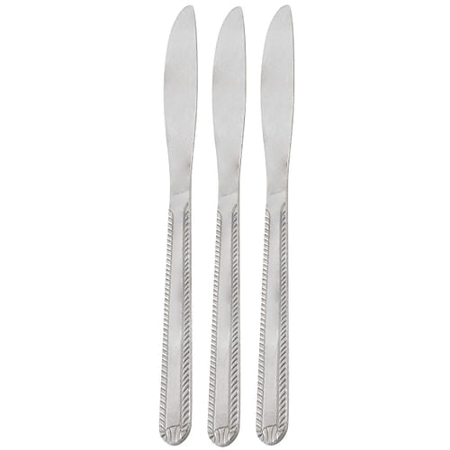 Gibson Home Tustin 3 Piece Stainless Steel Dinner Knife Flatware Set