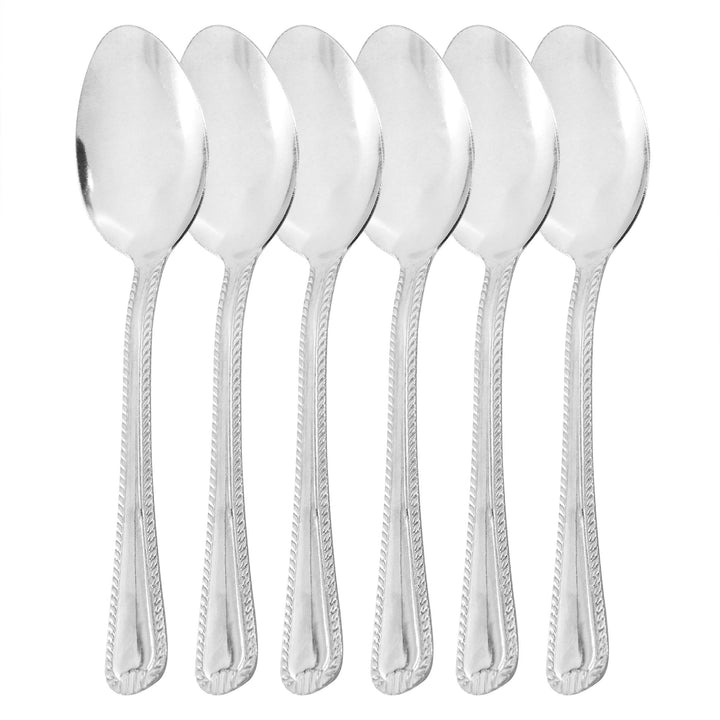 Gibson Home Tustin 6 Piece Stainless Steel Teaspoon Flatware Set in