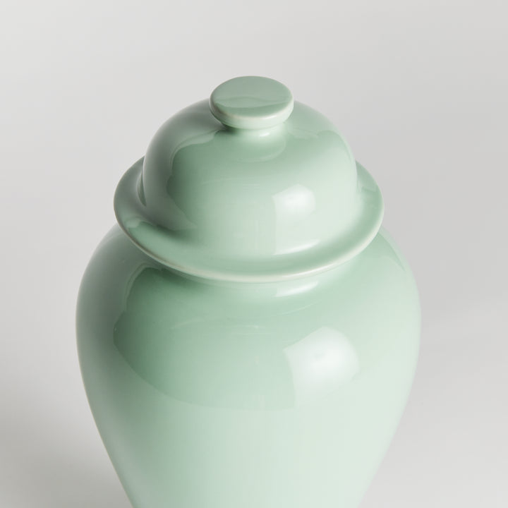 Koa Lidded Mini Ginger Jar Large, Green