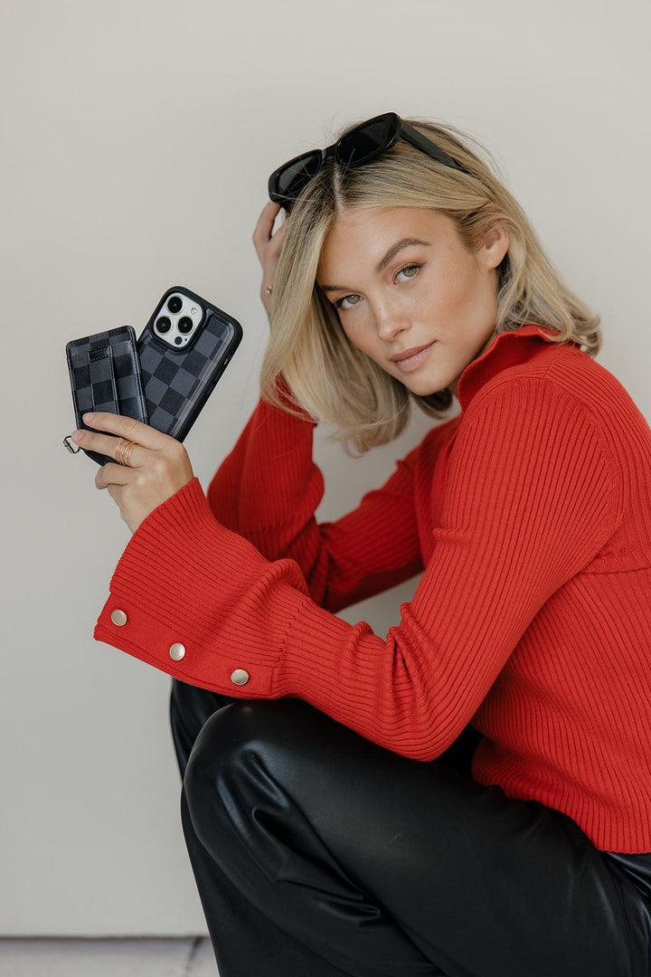 Midnight Check Magnetic Case and Wallet