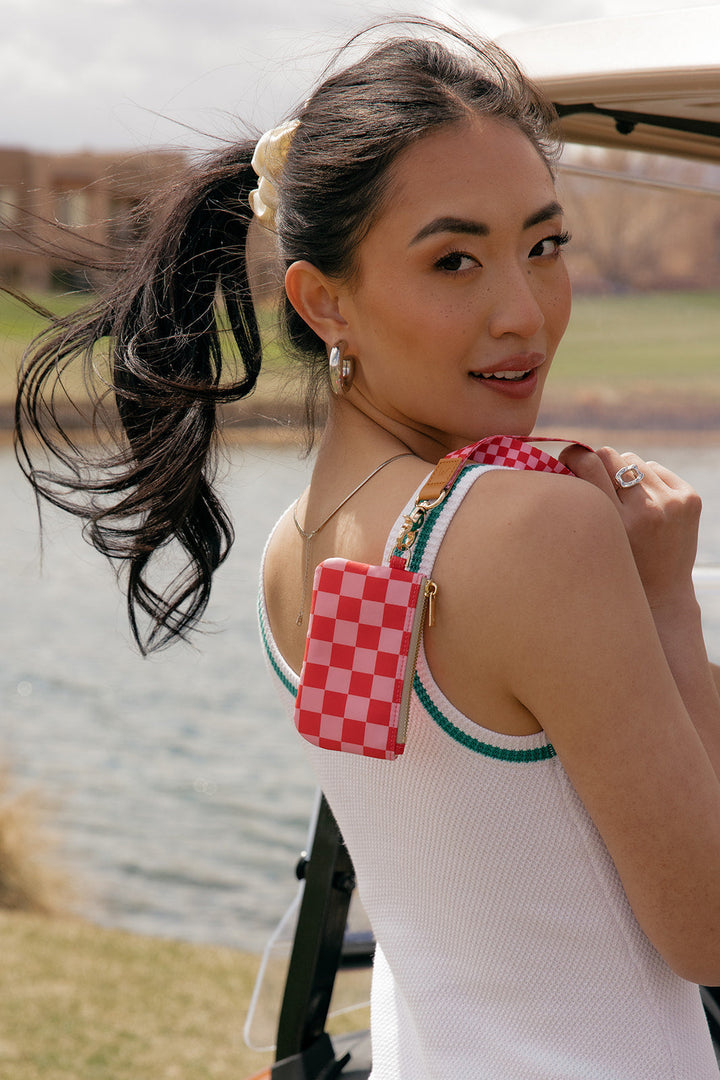 Raspberry Rush Small Zipper Pouch