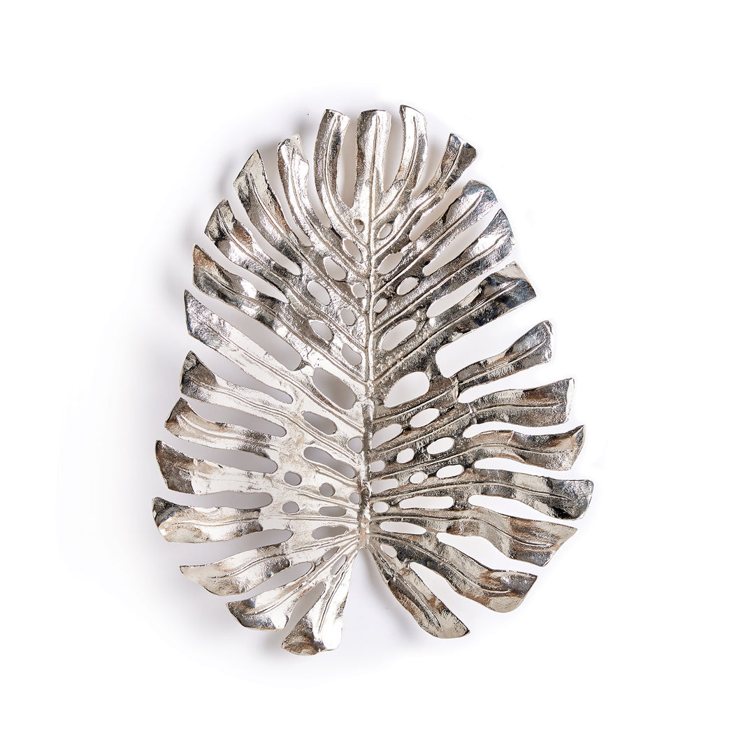 Monstera Wall Art Small, Silver