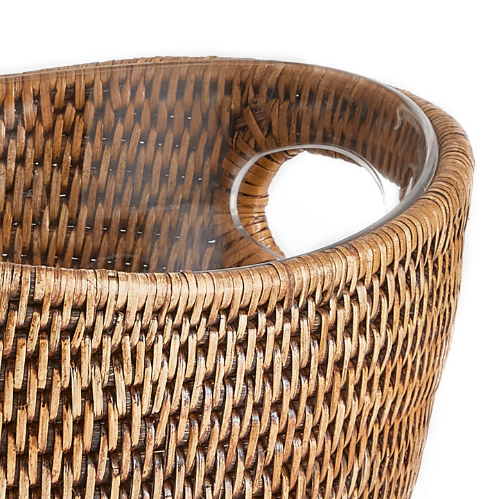 Burma Rattan Beverage Tub Small, Brown