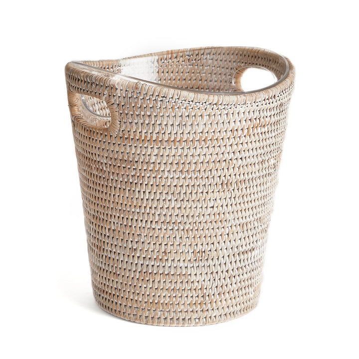 Burma Rattan Beverage Tub Small, White