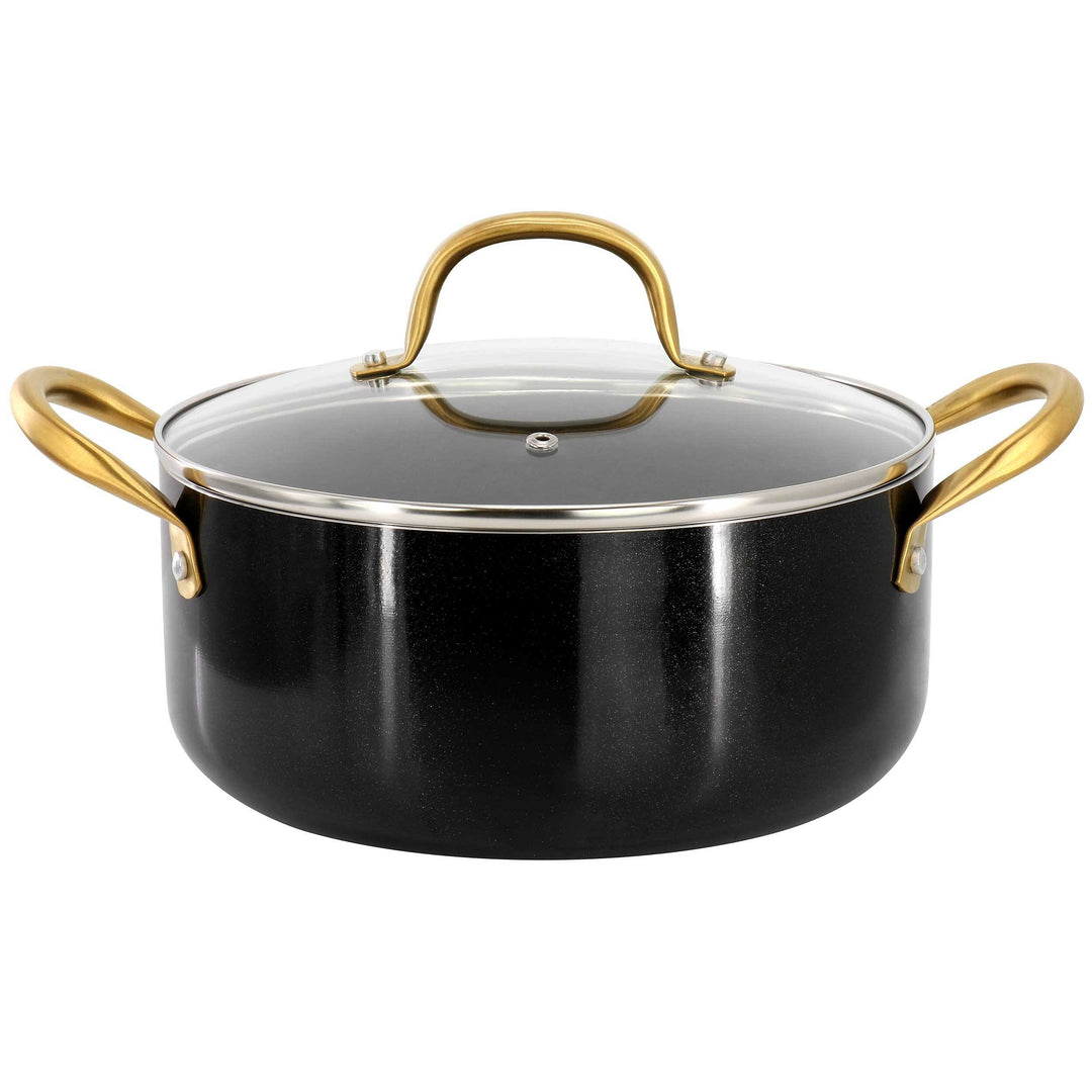Gibson Home Ellsworth 5 Quart Nonstick Aluminum Dutch Oven with Lid in