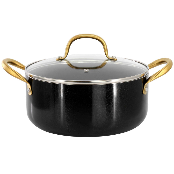 Gibson Home Ellsworth 5 Quart Nonstick Aluminum Dutch Oven with Lid in