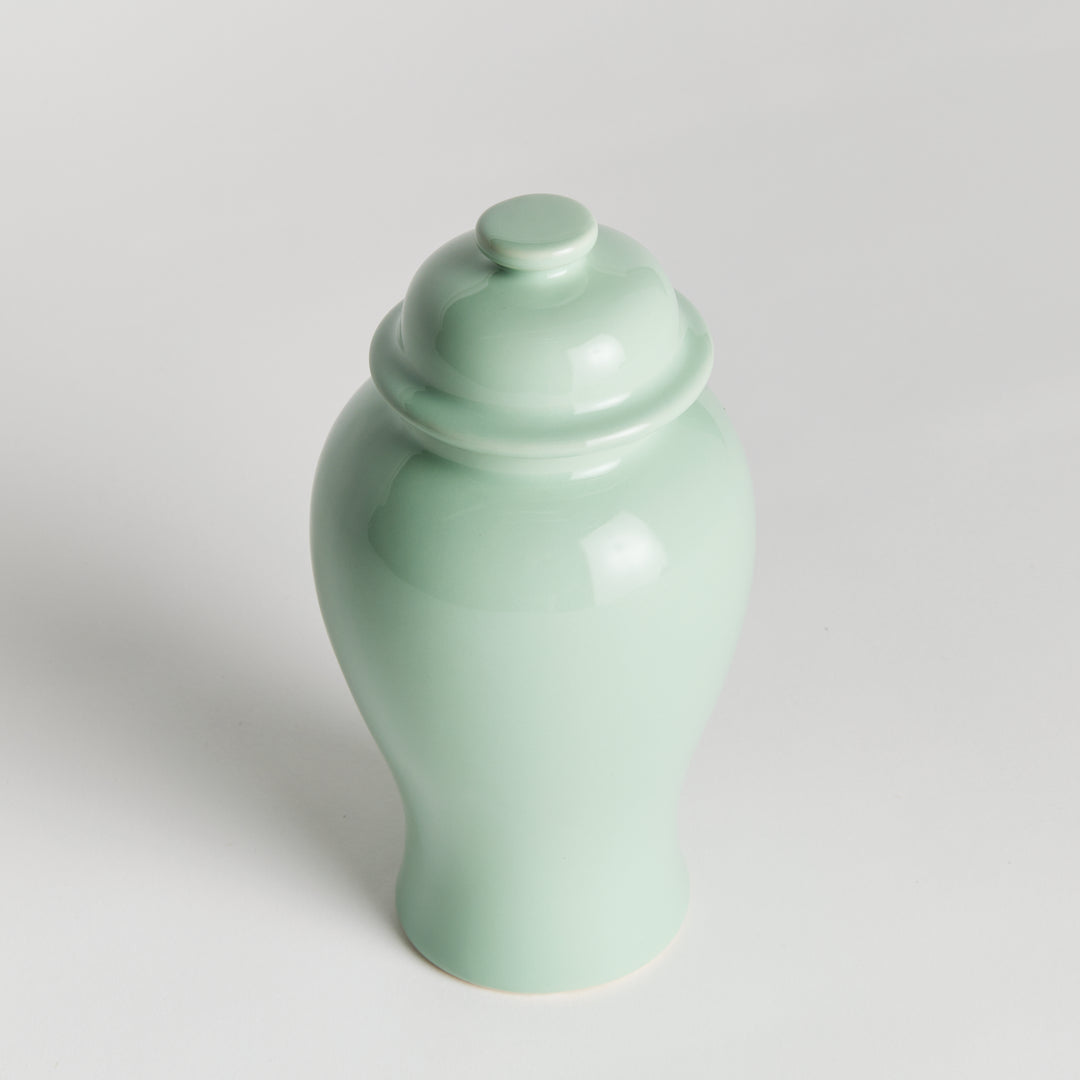 Koa Lidded Mini Ginger Jar Small, Green