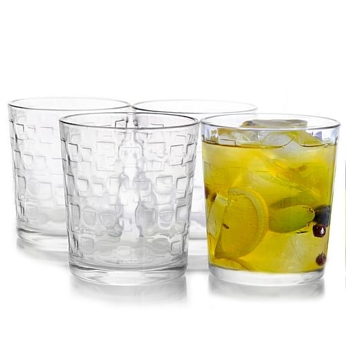 Gibson Home Great Foundations 4-Piece 13 oz. Double Old Fashion Glass
