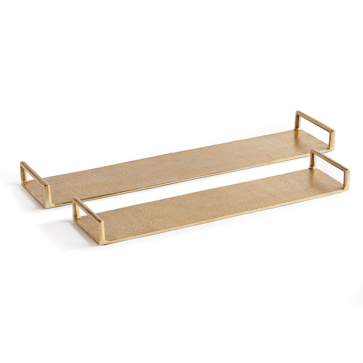 Elora Decorative Narrow Trays, Set Of 2