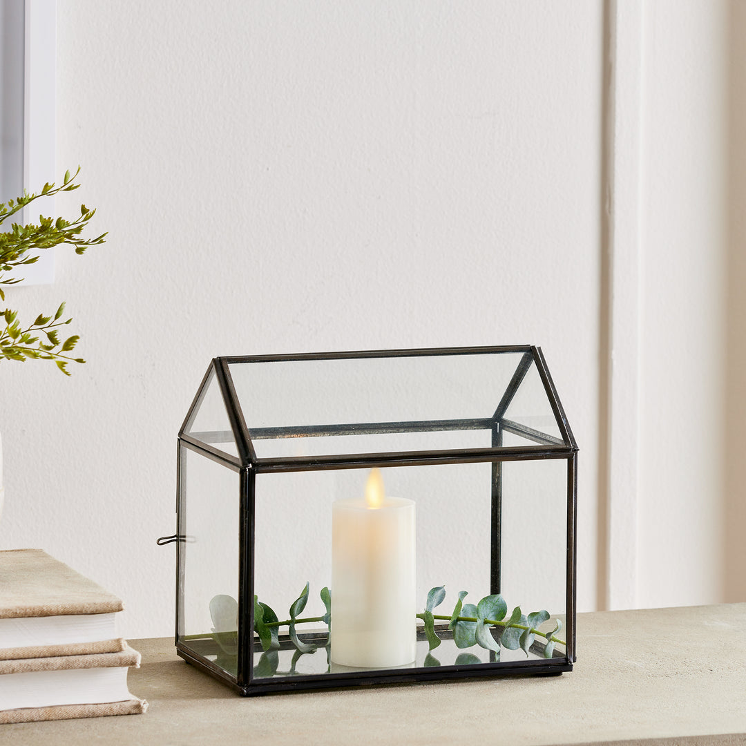 Cottage Terrarium Large, Black