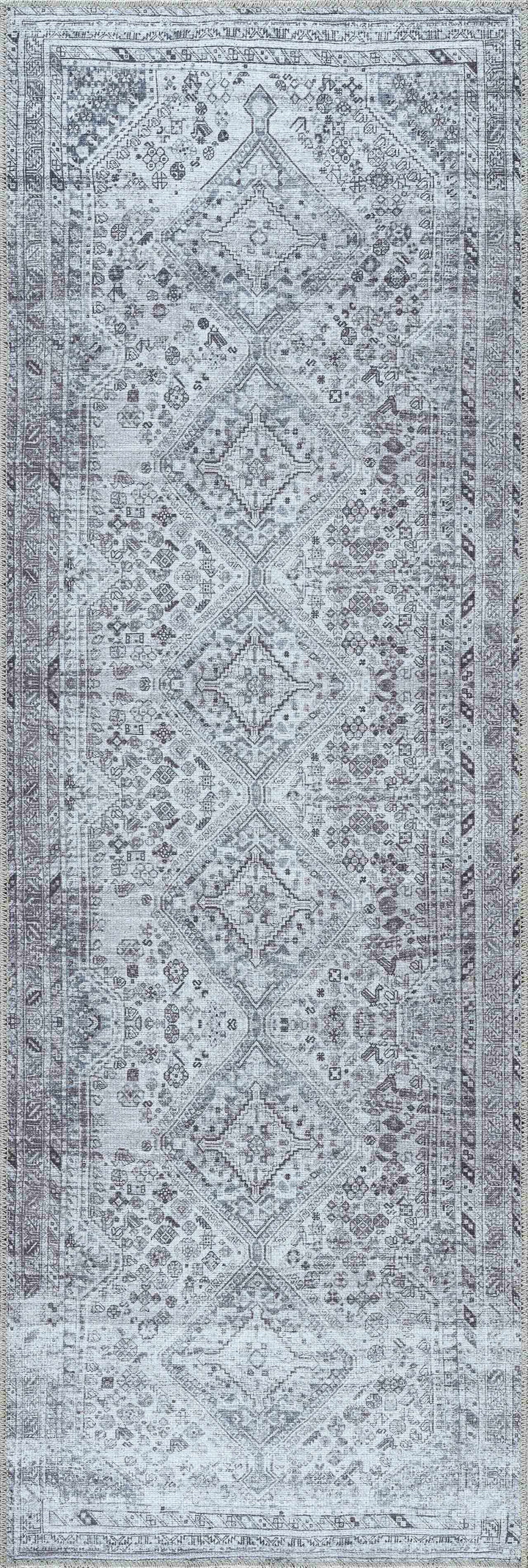 Barny Gray Denim Washable Rug