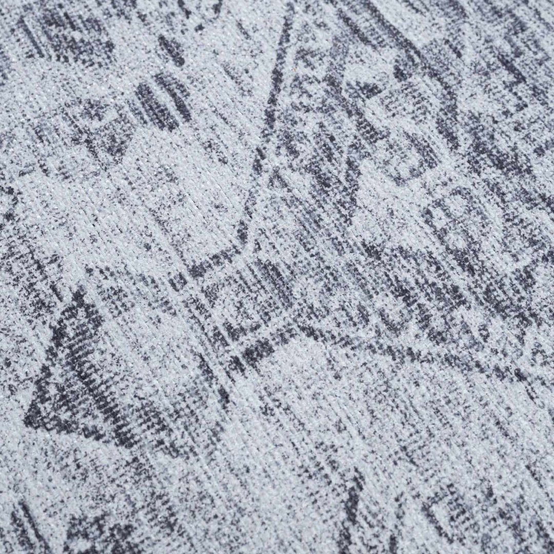 Barny Gray Blue Washable Rug