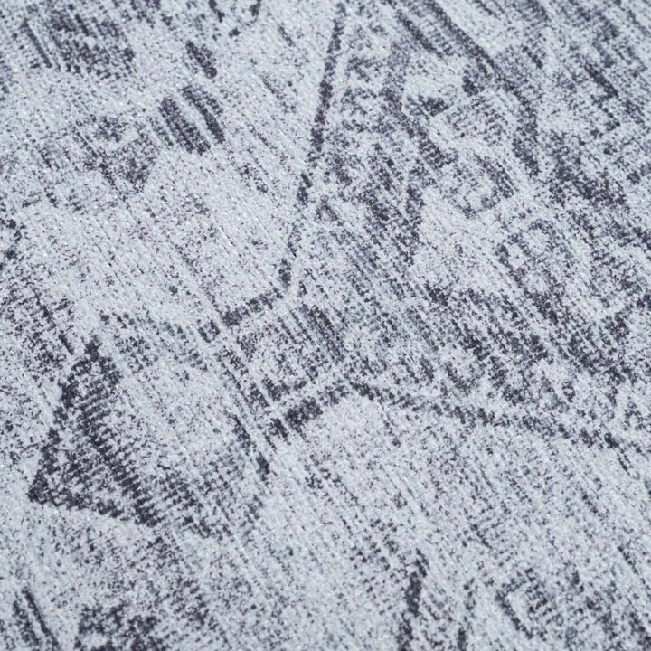 Barny Gray Blue Washable Rug