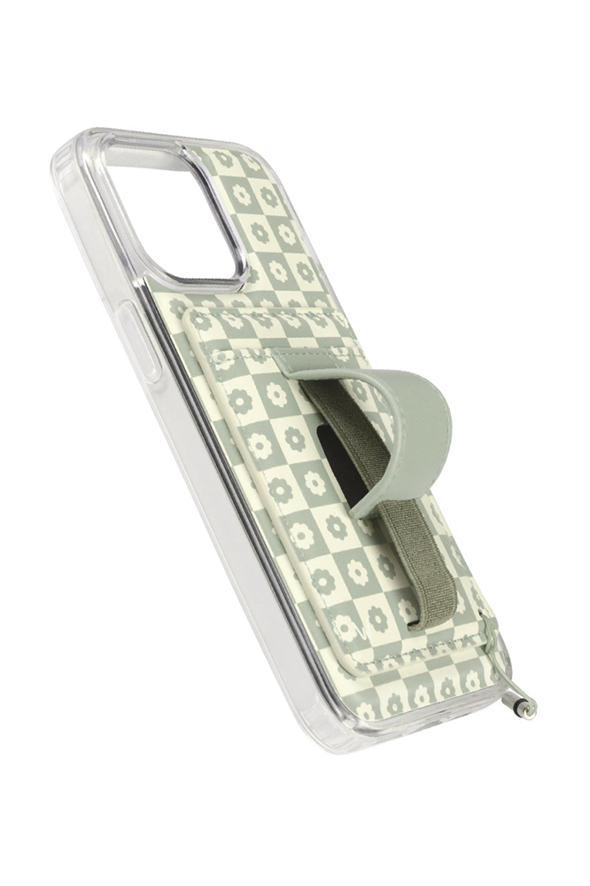 Blooming Check Magnetic Case and Wallet