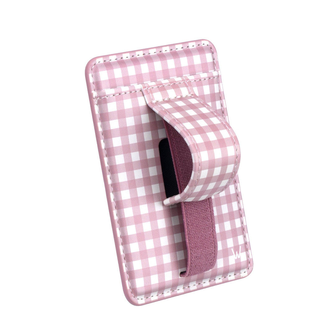 Blushing Gingham Magnetic Wallet