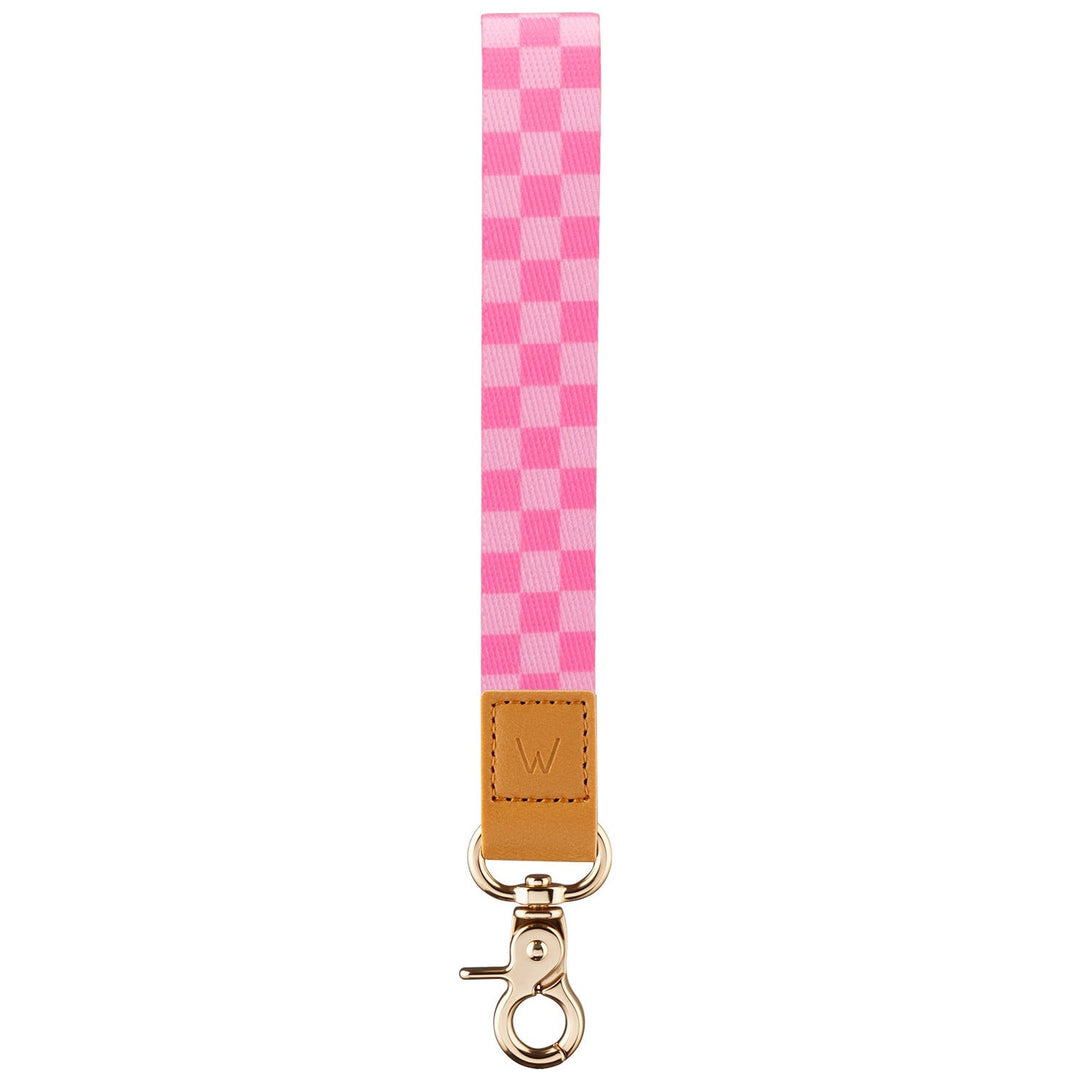 Bubblegum Check Wrist Lanyard
