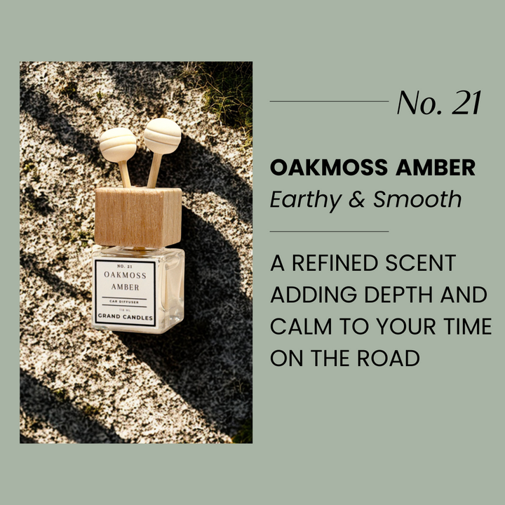 Oakmoss Amber Car Diffuser