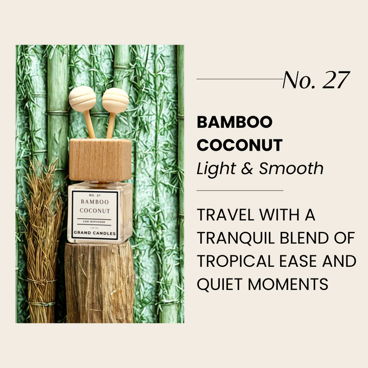 Bamboo Coconut Car Diffuser