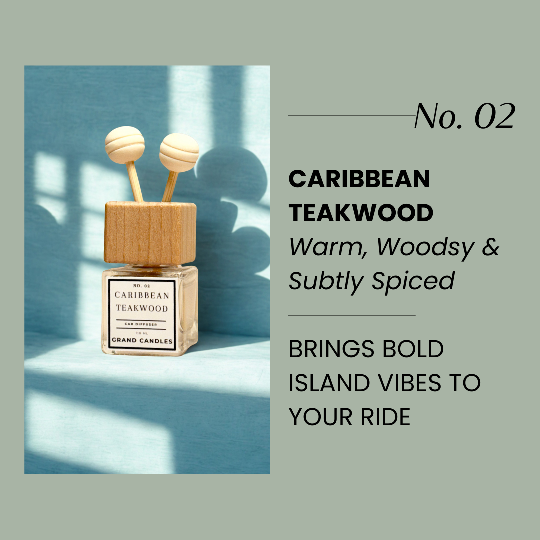 Caribbean Teakwood Car Diffuser