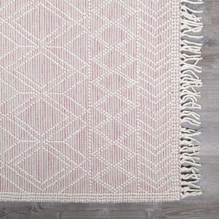 Ramsbury Soft Pink Wool Rug