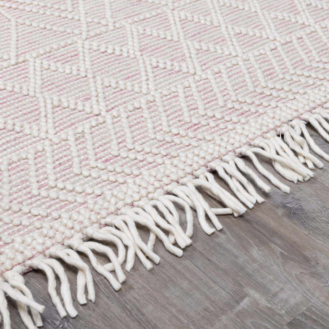Ramsbury Soft Pink Wool Rug