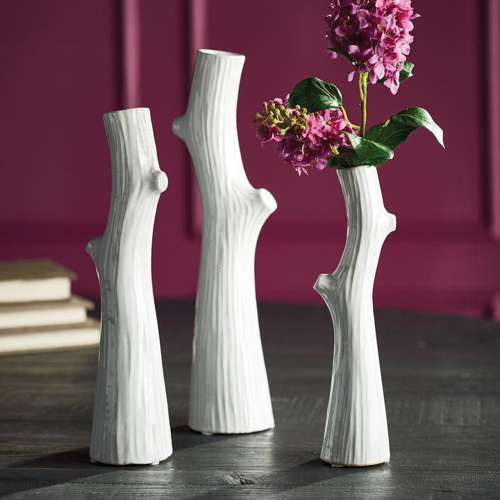 WOODLAND TALL VASES, SET OF 3