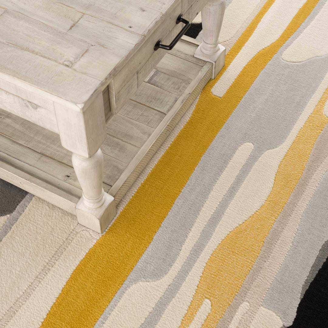 Southfields Mustard Modern Rug