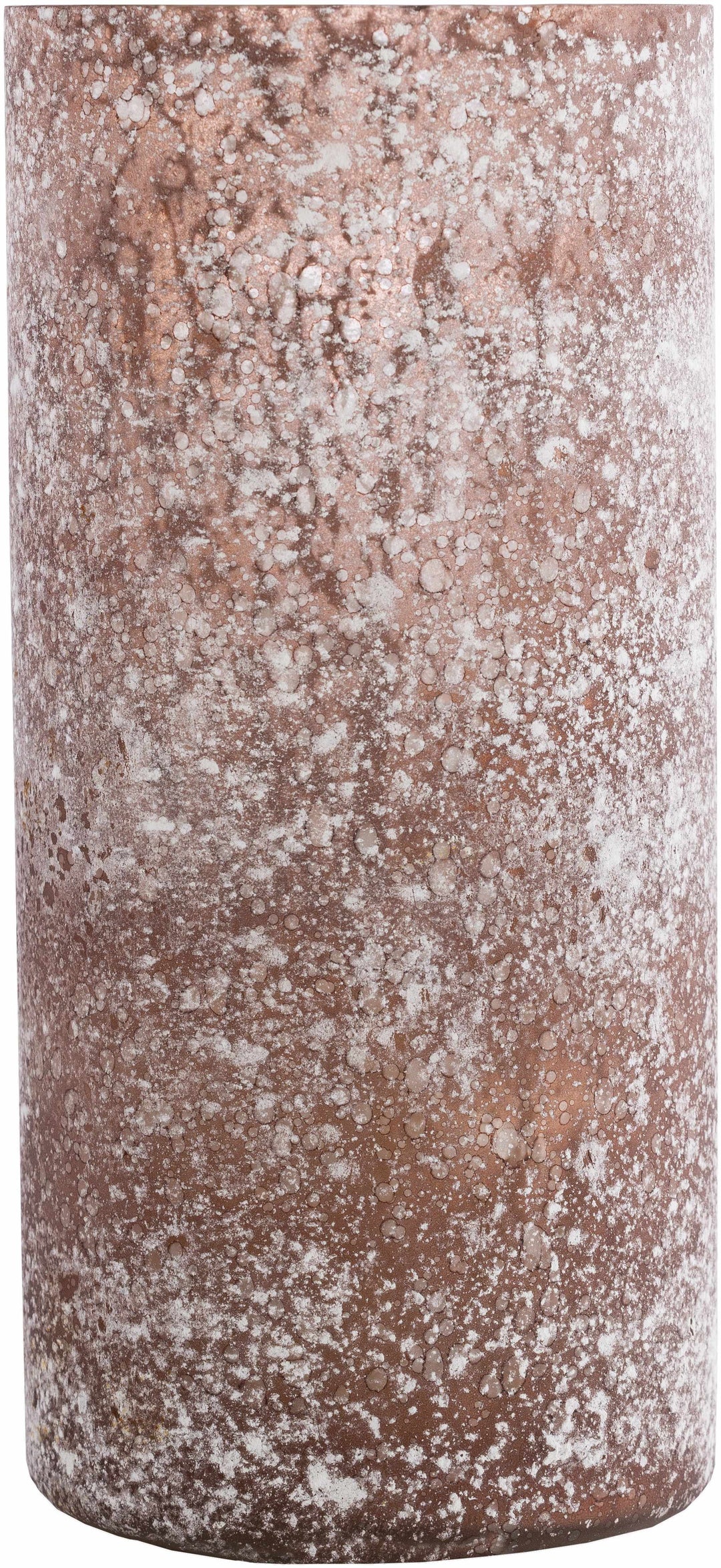 Cylindrical decorative object with a textured surface

Calatugas Rustic Bronze Speckled Glass Decor