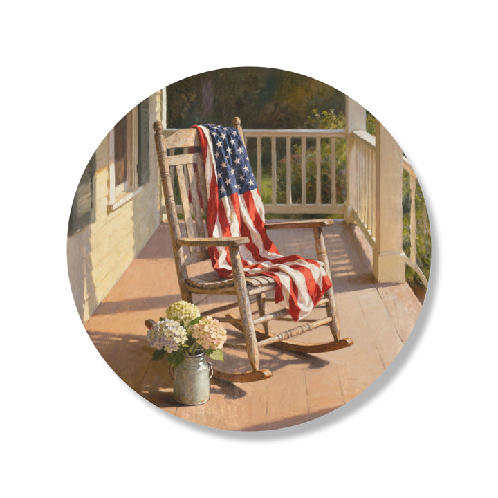Front Porch Flag Circle