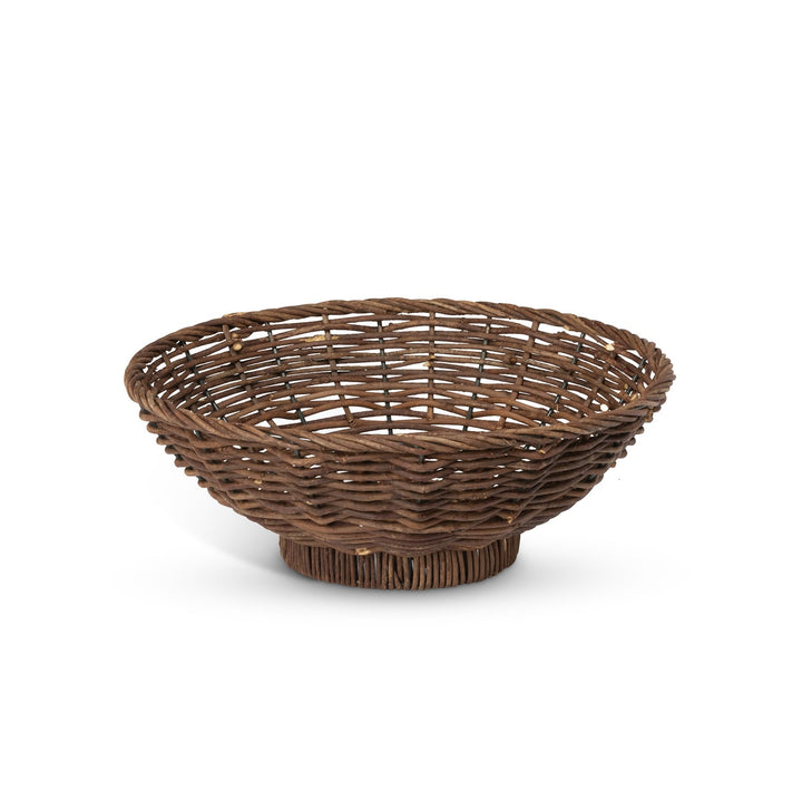 Island Palm Rattan Decorative Bowls, Set of 2