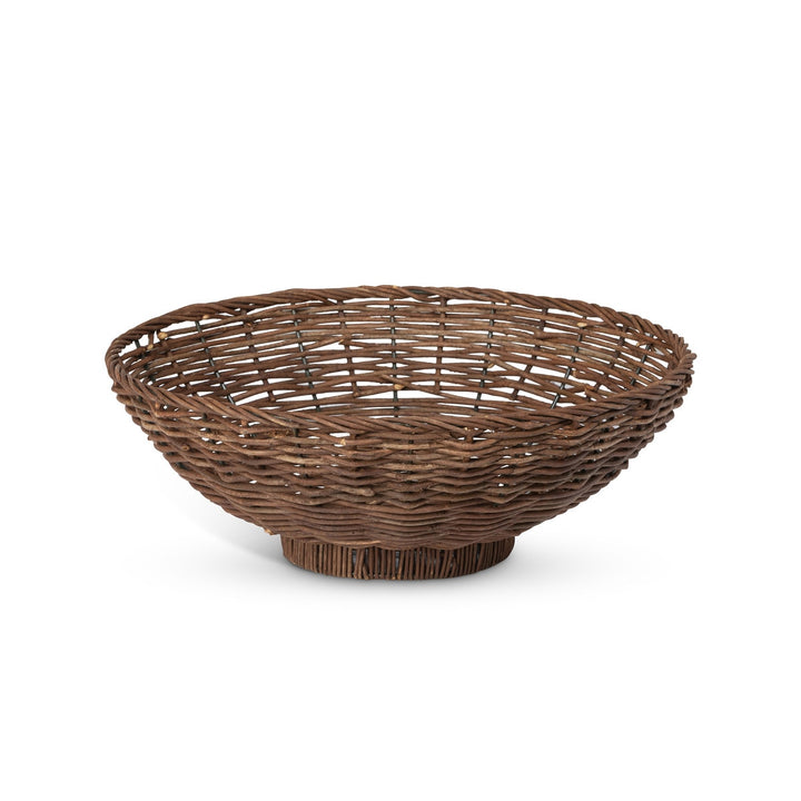 Island Palm Rattan Decorative Bowls, Set of 2
