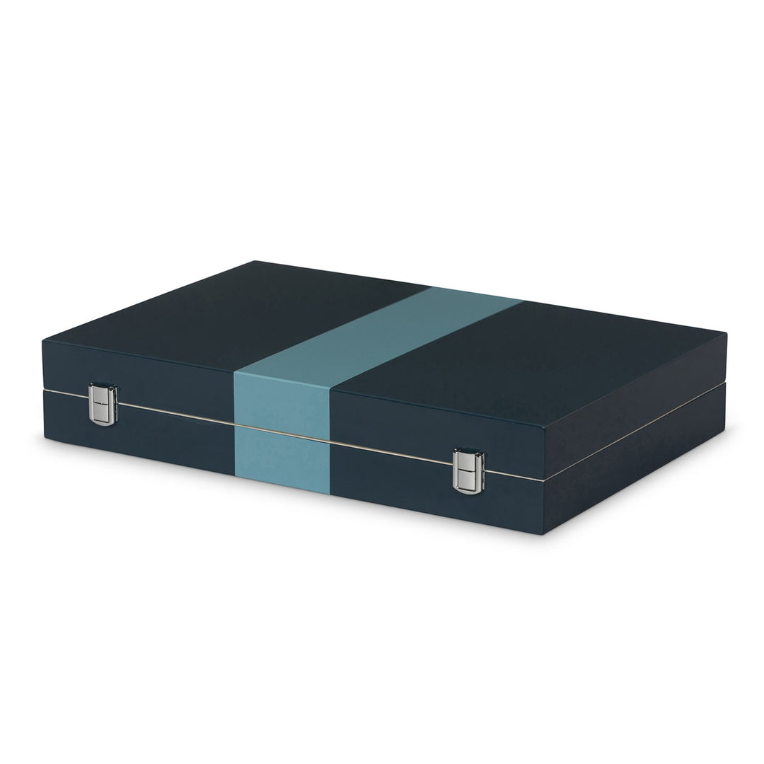 Balboa Bay Ski Backgammon  Game, Indigo