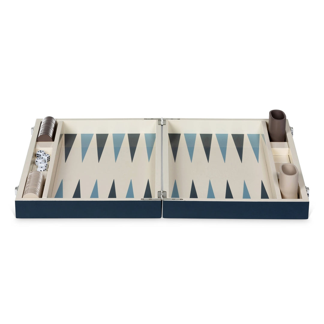 Balboa Bay Ski Backgammon  Game, Indigo
