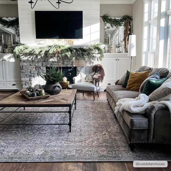 Greenpoint Dusty Blue Washable Rug