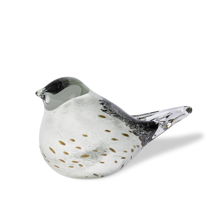 Speckled Blown Glass Mama Bird