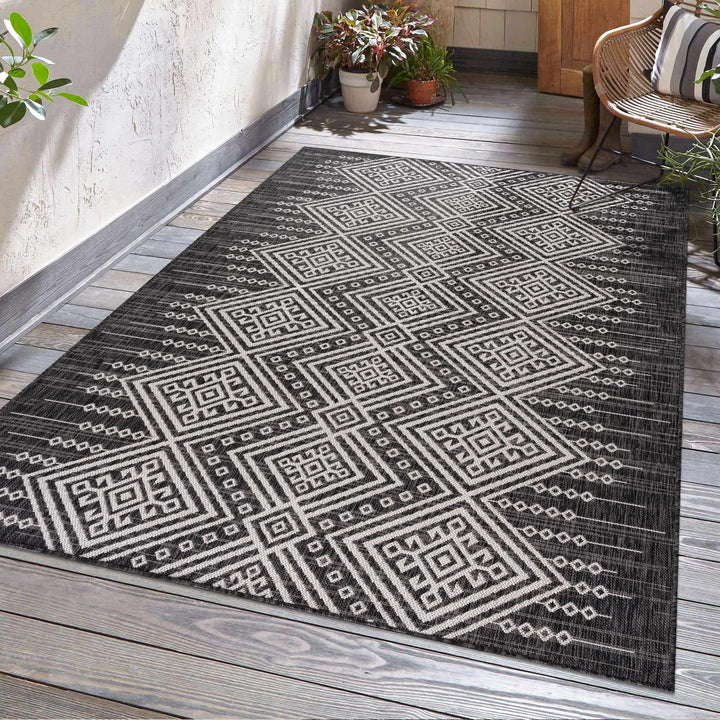 Frankville Black&White All Over Performance Rug