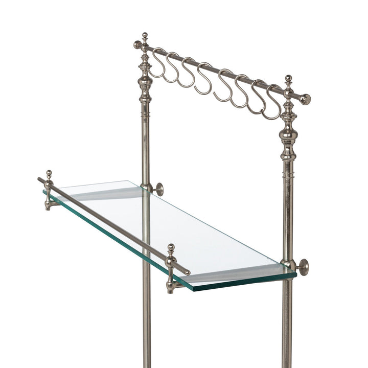 Black Marble and Iron Bistro Rack