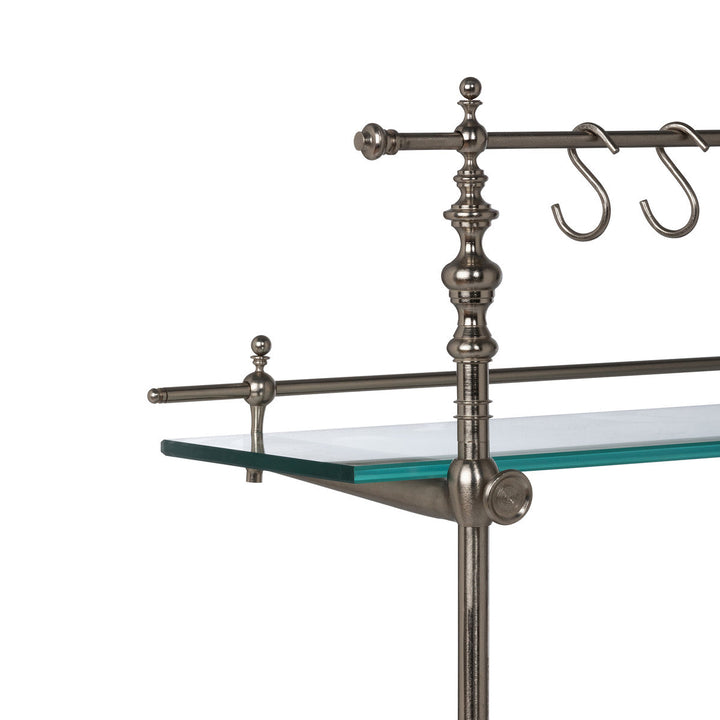 Black Marble and Iron Bistro Rack