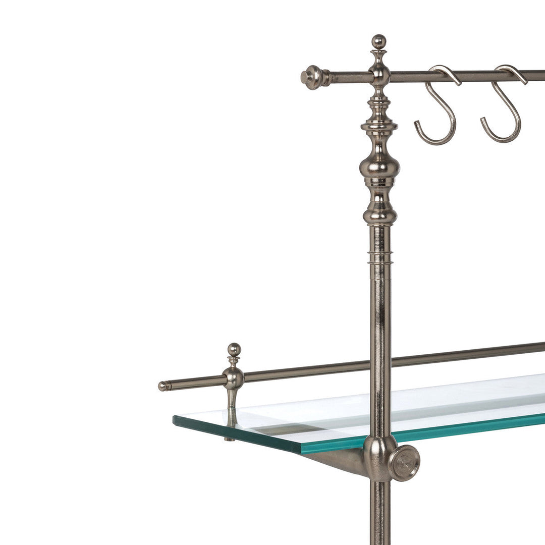 Black Marble and Iron Bistro Rack