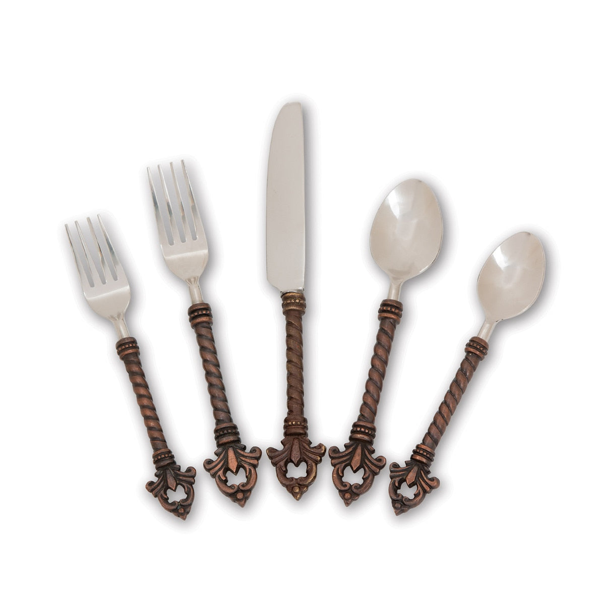 Fleur de Lis Flatware Set, 4 Sets of 5